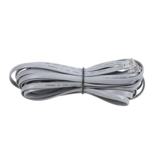 Fideos de plástico grises 6P6C RJ11 M/M Teléfono plano 2