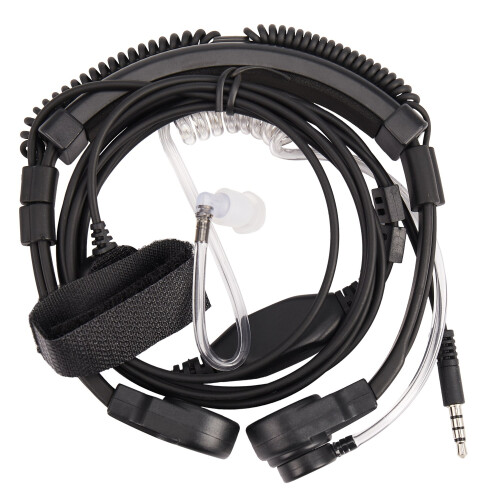 Microfone de garganta ajustável de 3,5 mm com microfone oculto 1