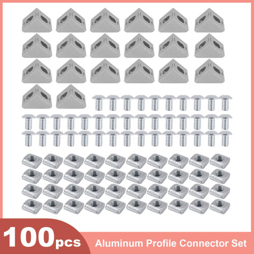 Aluminium profielconnectorset 2020-serie, 20 stuks 2