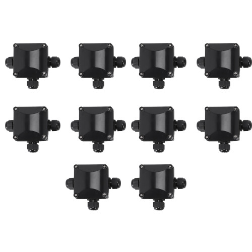 3-Way Junction Box, IP 68 Waterproof Connectors fo
