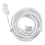 Extensão de telefone modular RJ11 6P4C para RJ45 8P4C para Internet 4