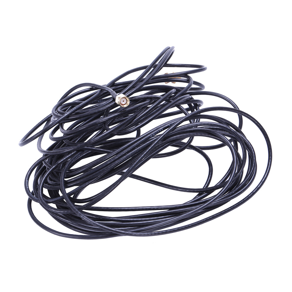 5M Rp-Sma Male To Female Wifi Antenna Connec Black 4852206133398