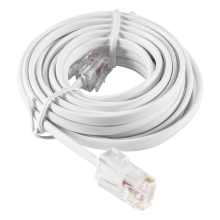 Extensão de telefone modular RJ11 6P4C para RJ45 8P4C para Internet