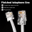Extensão de telefone modular RJ11 6P4C para RJ45 8P4C para Internet 7