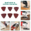 60 peças de lixa triangular de velcro e laço, 6