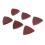 60 peças de lixa triangular de velcro e laço, 4