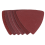 60 peças de lixa triangular de velcro e laço, 10