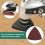 60 peças de lixa triangular de velcro e laço, 9