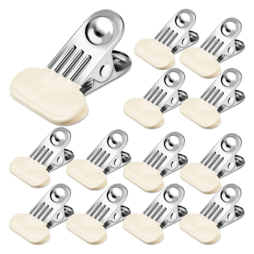12 Pack Chip Bag Clips for Food Storage, Bread, St 1