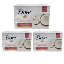 12 x 90g Dove Purley Pampering Coconut Milk Beauty Cream Soap Bar