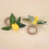4Pcs Simulation Zitrone Pflanze Serviette Ring Obst Mahlzeit 9