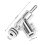4 buc. Cablu de boxă Hi-Fi placat cu rhodiu, cu conector blocabil B 3