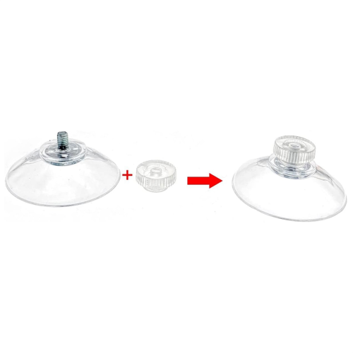 10 ventose da 40 mm con vite e dado zigrinato 2