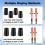 8 Pieces Vertical Ski Racks, Wall Mount Bracket Ra 5