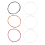 C105 Rainbow Guitar Strings Nylon Core Colorful C 3