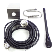 VHF Marine Antenna 156-163MHz Omnidirectional, 2 dBi, 50 Ohm, 1645mm, Waterproof Rubber with 5m RG-58 & PL259 for Boats & Yachts