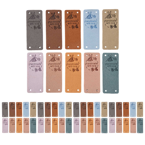 50Pcs Handmade Label Hang Tags for with Love Leath 1