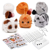 Kits de feltragem com agulha, kit de agulhas com instruções, N