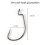 300pcs Per Set Offset Fishing Hooks, Type 6 High C 3