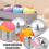 Moldes BathBomb, molde de metal de 2,1 polegadas, para DIY Make 6