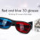 5x Rode en blauwe anaglyf dimensionale 3D VISION Gl 4