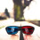 5x Rode en blauwe anaglyf dimensionale 3D VISION Gl 3