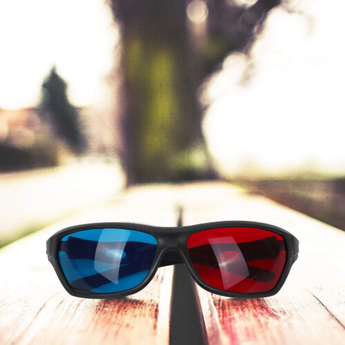 5x Rode en blauwe anaglyf dimensionale 3D VISION Gl 2