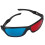 5x Rode en blauwe anaglyf dimensionale 3D VISION Gl 9