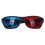 5x Rode en blauwe anaglyf dimensionale 3D VISION Gl 10