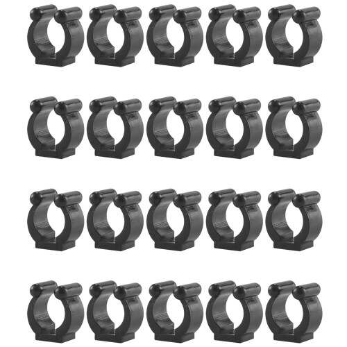 20 Pcs Angelrute Stange Halter Clips Schwarz 16Mm In 1