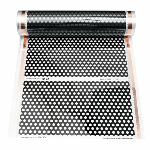 Golvvärme 50 cm  2 m – hexagonalt värmeelement, elektriskt 2
