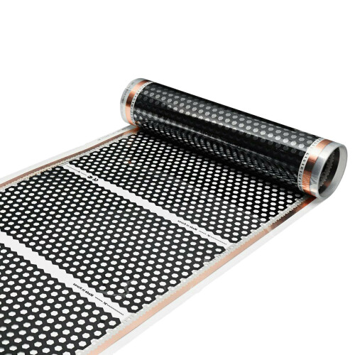 Golvvärme 50 cm  2 m – hexagonalt värmeelement, elektriskt 1