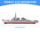 Modelo de navio de mísseis guiados, brinquedos estáticos com display 5