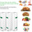 Lot de 3 rouleaux de sacs sous vide pour conserver les aliments 7