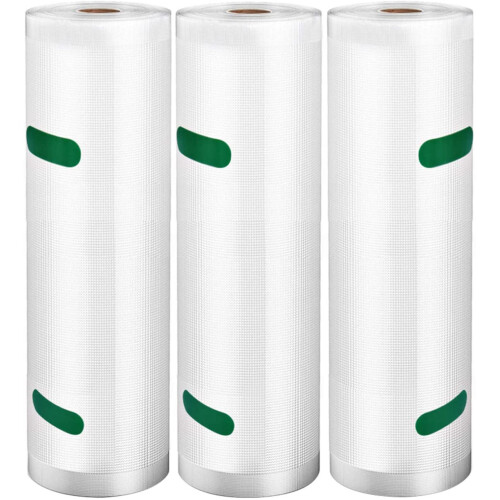 Lot de 3 rouleaux de sacs sous vide pour conserver les aliments 1
