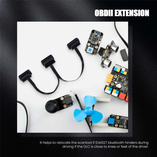 Extensión OBDII con conector doble y divisor OBD OBD2 2