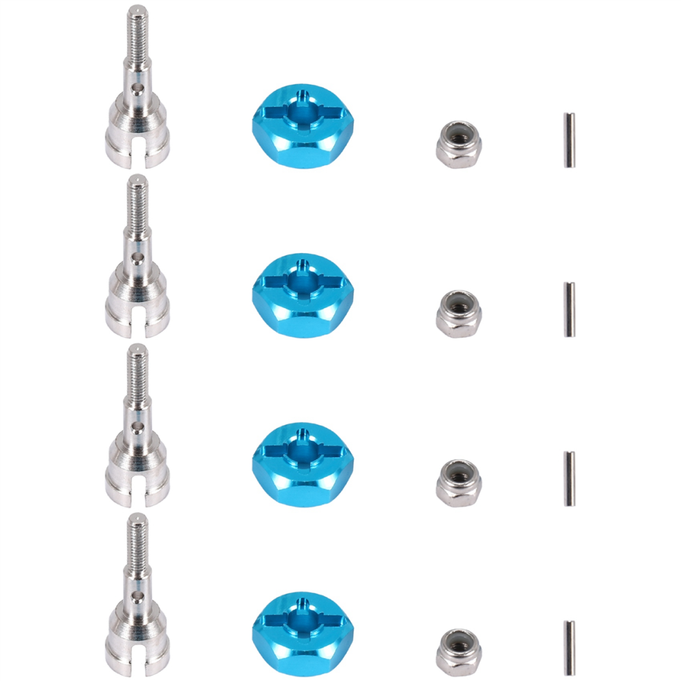 Wheel Conversion Set Axle & 12Mm Hex Dive Hub Turn Blue 4852627421388