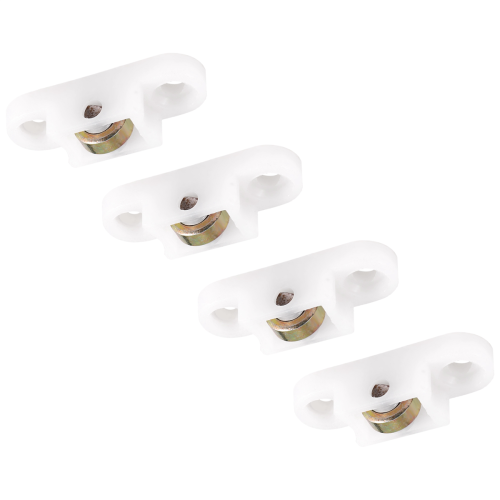 4 pcs door window cabinet single sliding metal rol 2