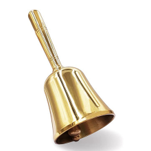 Super laute Handbellglocke, massives Messing, Dinner B