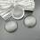 50pcs/lot 12mm Round Flat Back Clear Glass Cabocho 6