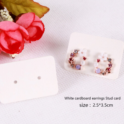 100Pcs Blank Earrings Ear Studs Tag Paper Display 2