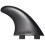 3 stk plastik nylon+glasfiber sort til surffinner 1
