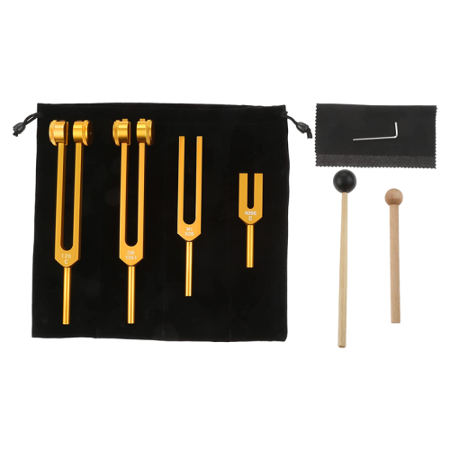 4 τεμάχια Σετ Tuning Fork (4096C, MI528, 128C, OM136.1) 1