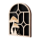 Arched Crystal Shelf Display Wall Decoration 3