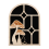 Arched Crystal Shelf Display Wall Decoration 2
