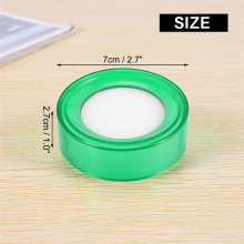 Groene plastic 7 cm diameter sponsvinger natte geldcassette