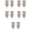 10 piezas de conector UHF macho PL259 para soldar RG8 RG2 1