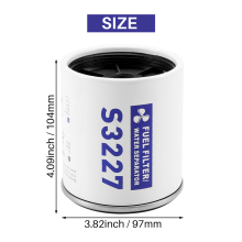 S3227 Filtru de combustibil pentru motor outboard – elemente de separare a apei, S