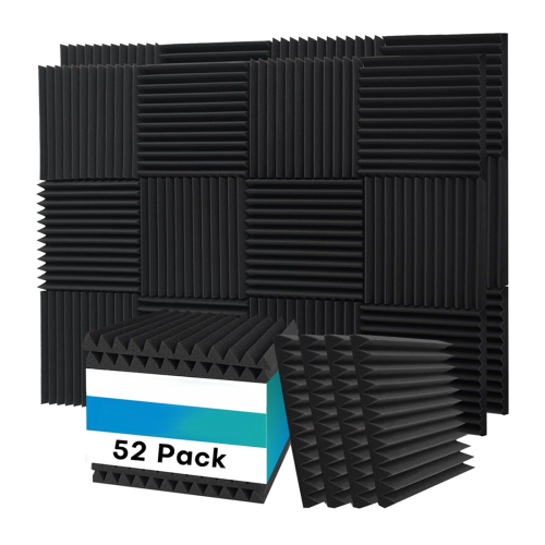 52-pack akustiska skumplattor, 1x12x12 tum Ljudpanel 1