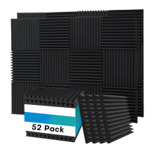 52 bucăți panouri de spumă acustică, 1x12x12 inci Sunet P